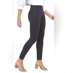 Spanx The Perfect Slim Ankle Ponte Pants Womens Sz M Black Stretch Tummy Shaping